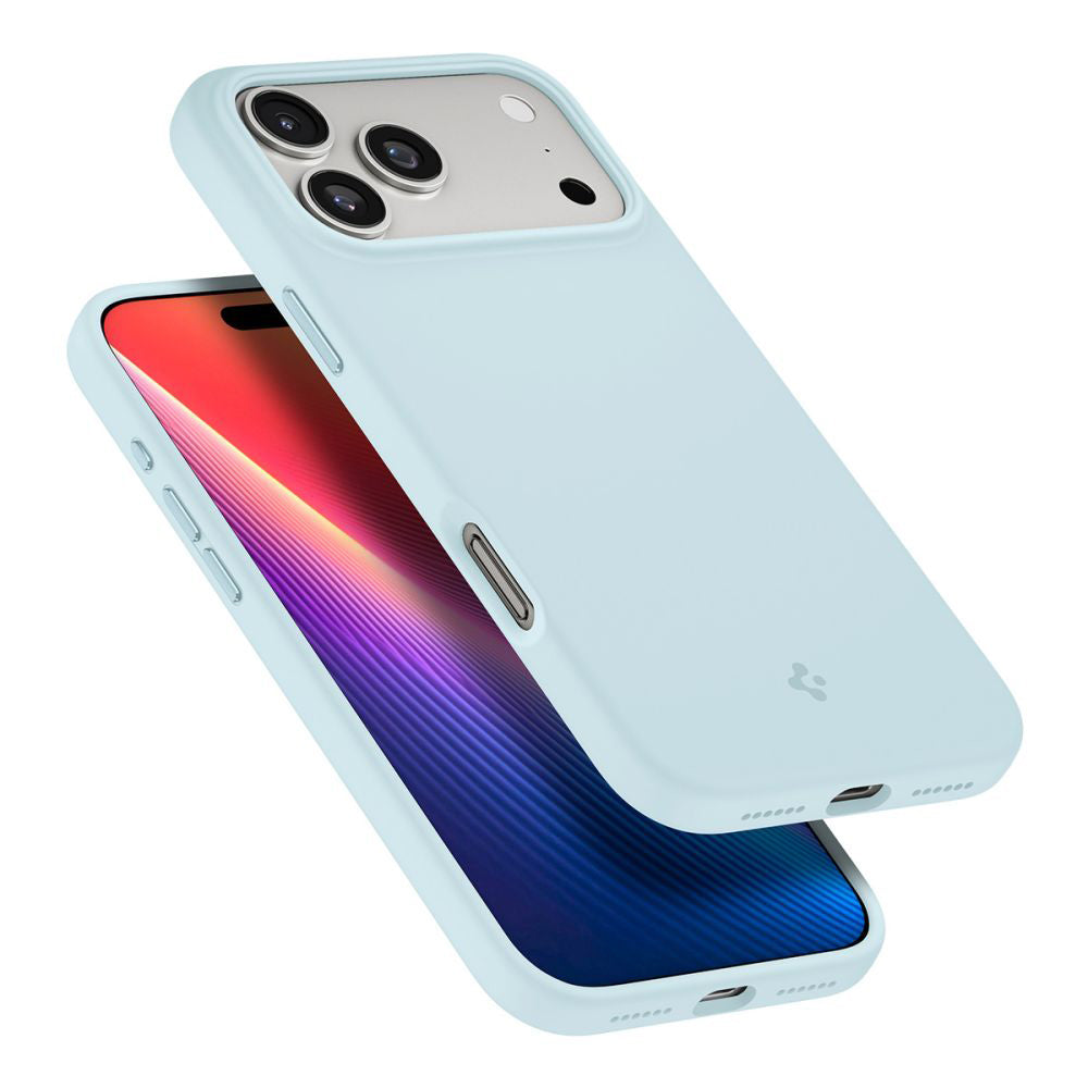 Etui MagSafe dla Apple iPhone 17 Pro, Spigen, Silicone Fit, Bleu