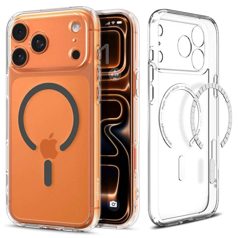 MagSafe Case for Apple iPhone 17 Pro, Spigen, Ultra Hybrid, Gray