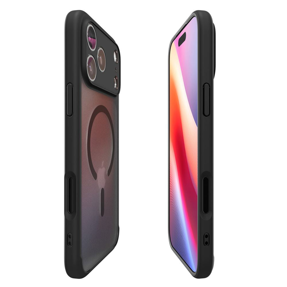Etui MagSafe dla Apple iPhone 17 Pro, Spigen, Ultra Hybrid, Satynowa Czarność