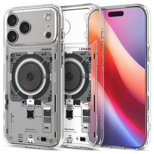 Etui MagSafe dla Apple iPhone 17 Pro, Spigen, Ultra Hybrid, Przezroczyste