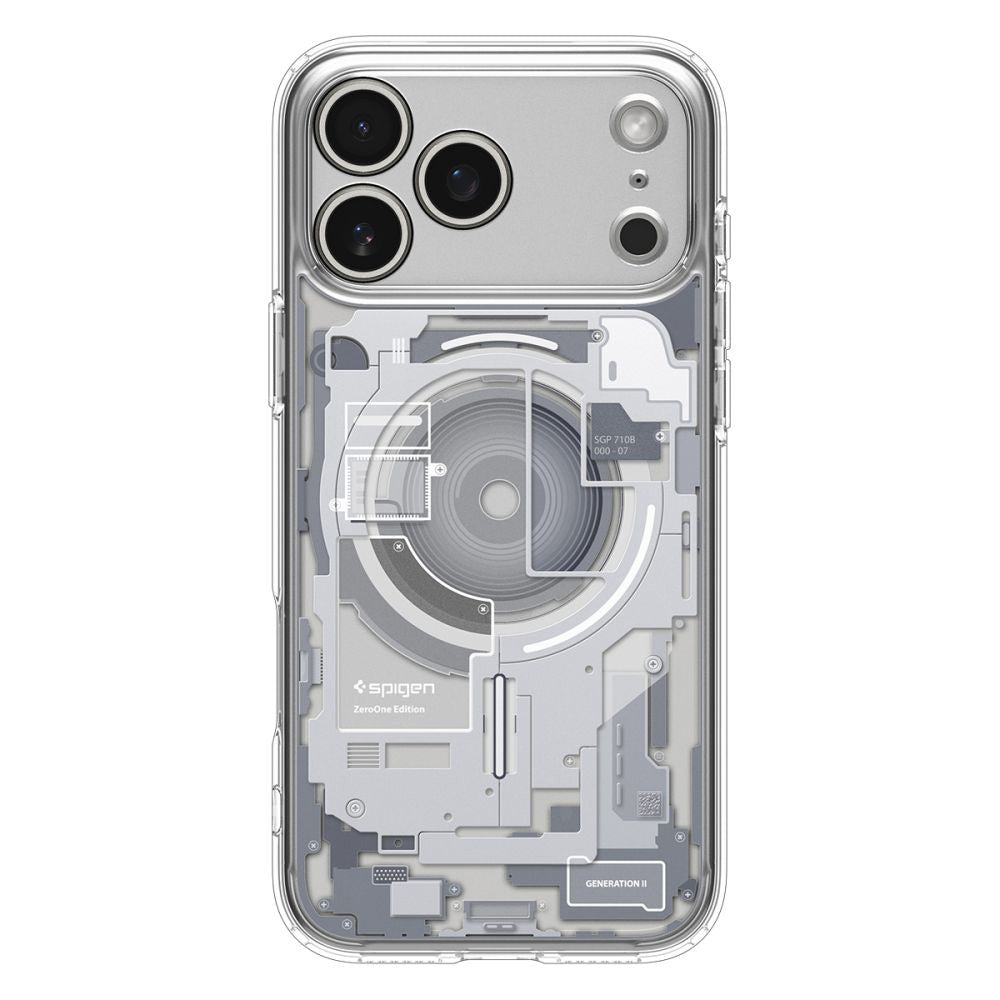 Etui MagSafe dla Apple iPhone 17 Pro, Spigen, Ultra Hybrid Zero One, Białe