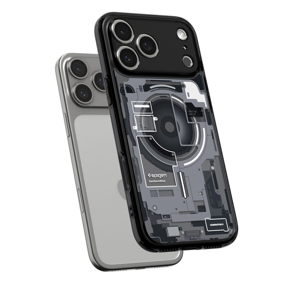 Etui MagSafe dla Apple iPhone 17 Pro, Spigen, Ultra Hybrid Zero One, Czarne