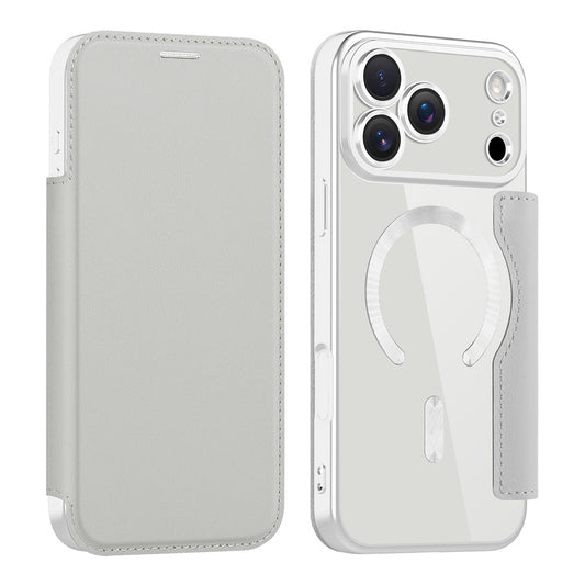 Etui MagSafe dla Apple iPhone 17 Pro, Techsuit, SmartMag Book, Szary