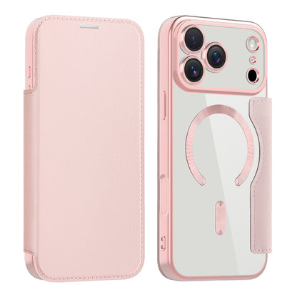 Etui MagSafe dla Apple iPhone 17 Pro, Techsuit, SmartMag Book, Różowy