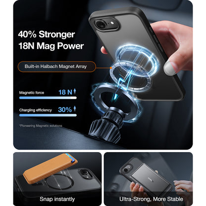Etui MagSafe dla Apple iPhone 17 Pro, Torras, Guardian, Przezroczyste