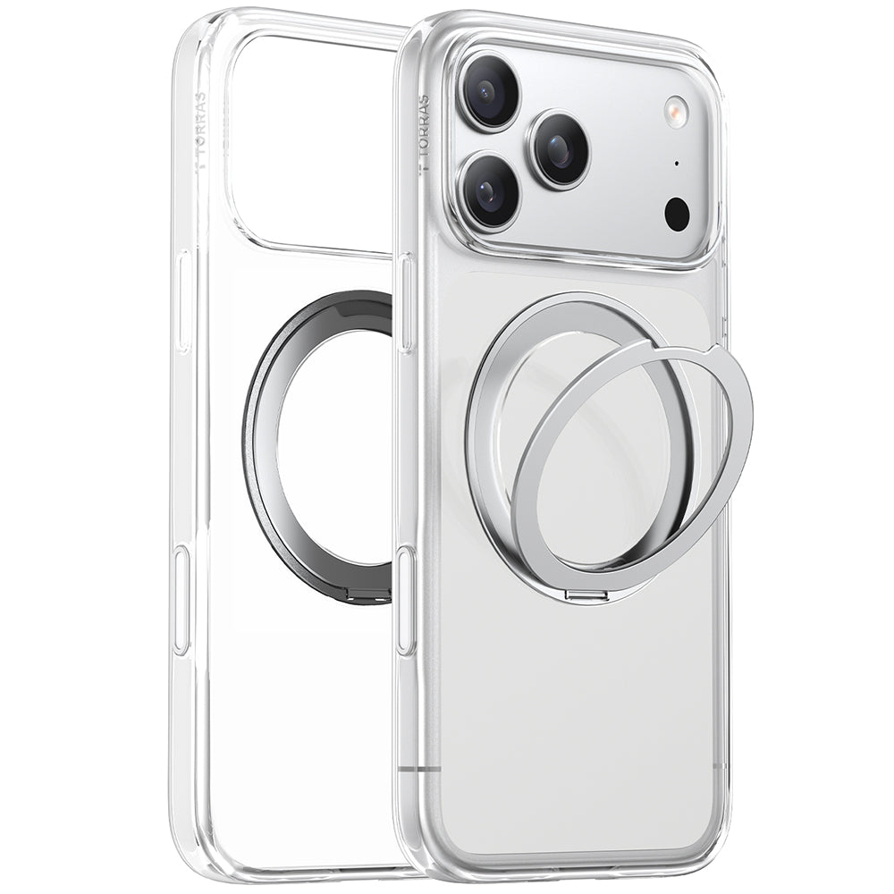 Etui MagSafe dla Apple iPhone 17 Pro, Torras, Ostand Pro, Przezroczyste