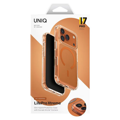 Etui MagSafe dla Apple iPhone 17 Pro, UNIQ, LifePro Xtreme MagClick, Pomarańczowe