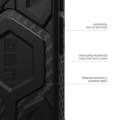 Etui MagSafe dla Apple iPhone 17 Pro, Urban Armor Gear, Monarch Pro Carbon, Czarne
