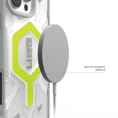 MagSafe Case for Apple iPhone 17 Pro, Urban Armor Gear, Pathfinder Clear, Green