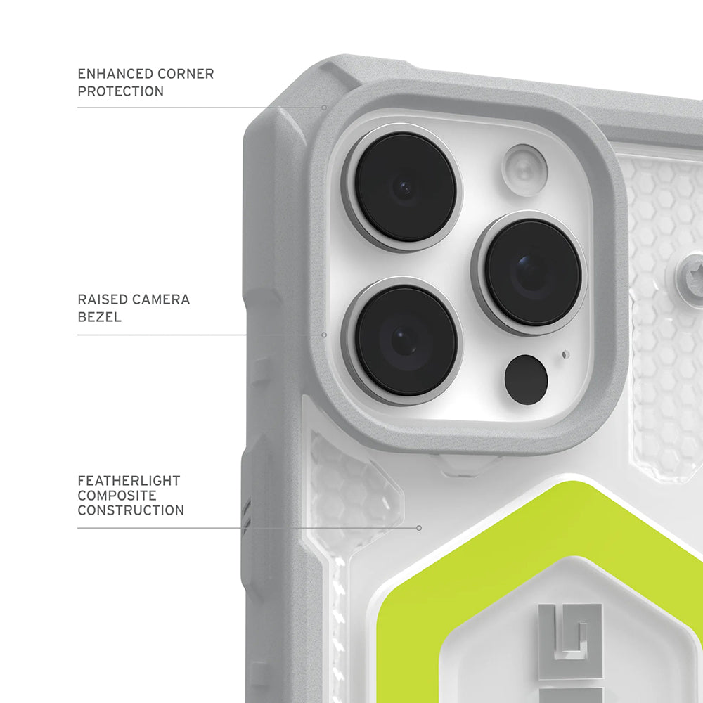 MagSafe Case for Apple iPhone 17 Pro, Urban Armor Gear, Pathfinder Clear, Green