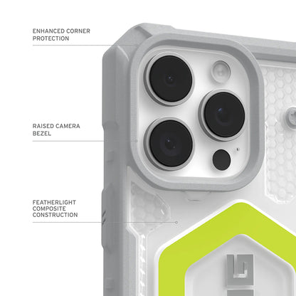 MagSafe Case for Apple iPhone 17 Pro, Urban Armor Gear, Pathfinder Clear, Green