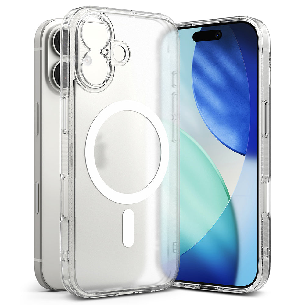 Etui MagSafe dla Apple iPhone 17, Ringke, Fusion, Matowe Przezroczyste