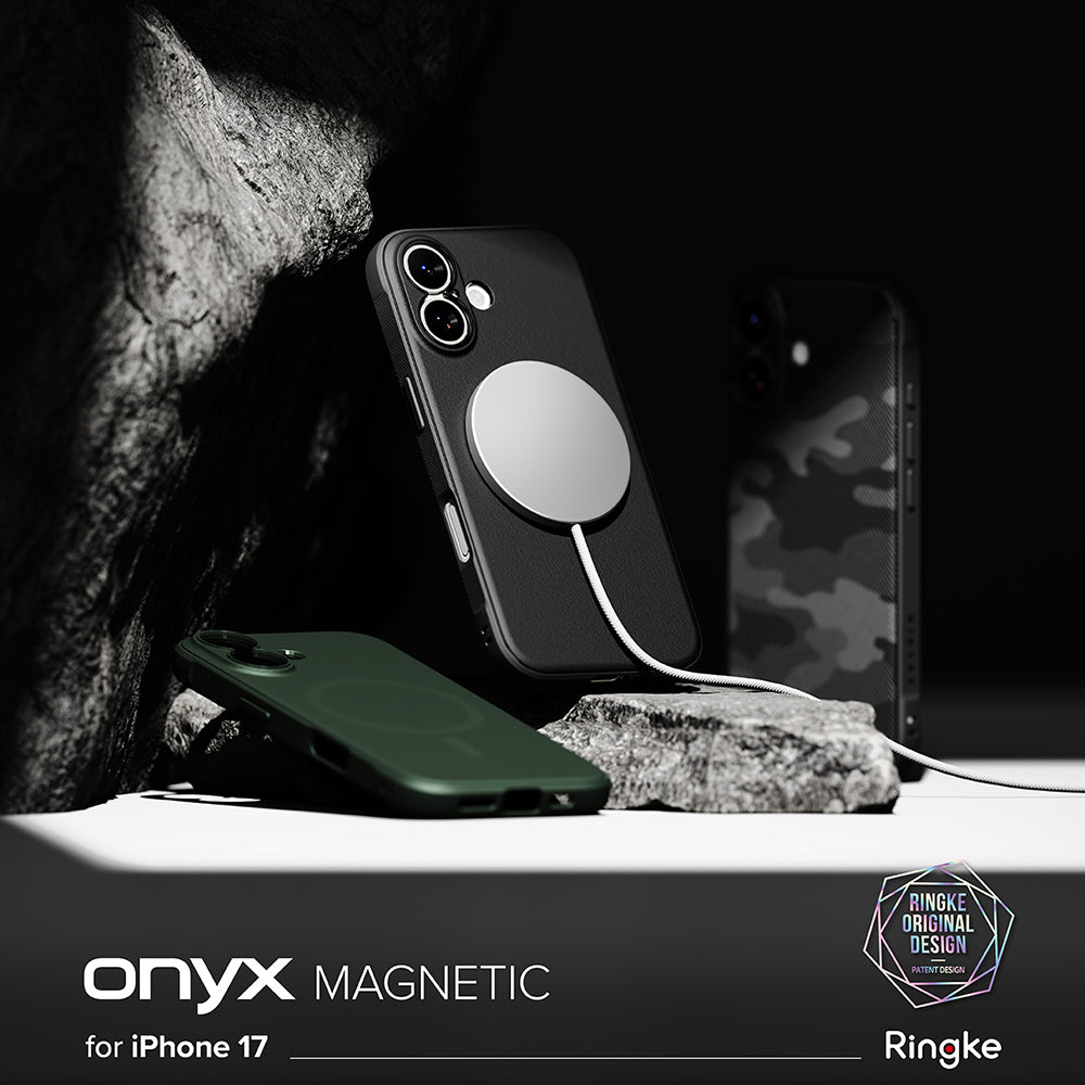 Etui MagSafe dla Apple iPhone 17, Ringke, Onyx, Czarne
