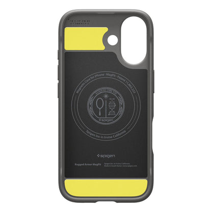 Etui MagSafe dla Apple iPhone 17, Spigen, Rugged Armor, Szare