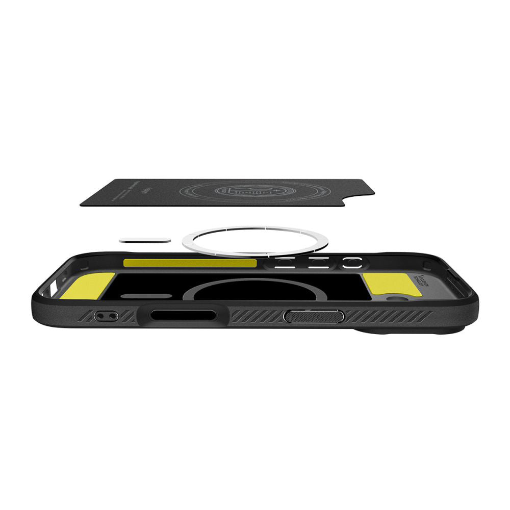Etui MagSafe dla Apple iPhone 17, Spigen, Rugged Armor, Matowe Czarne