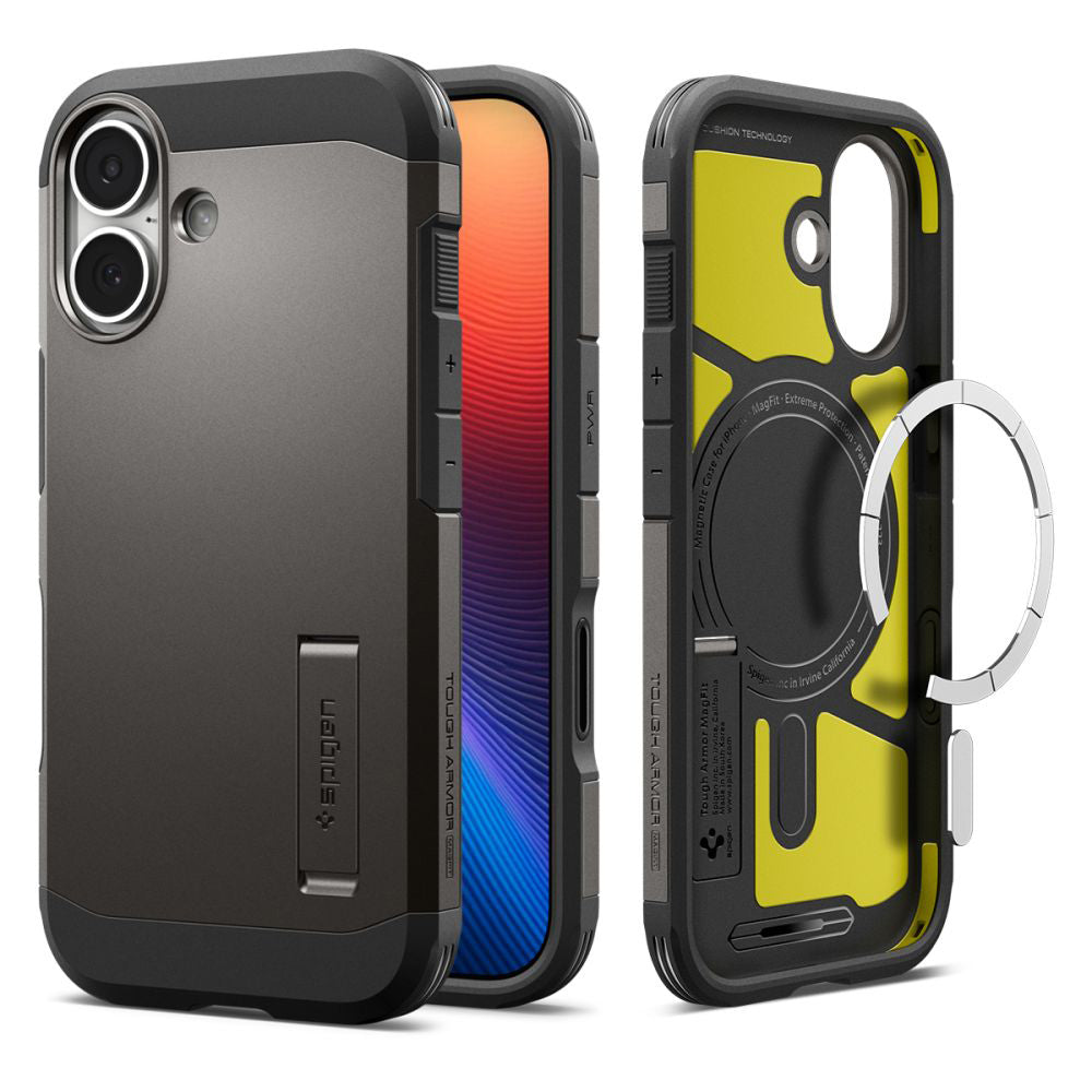 Etui MagSafe dla Apple iPhone 17, Spigen, Tough Armor T, Szare ACS10392
