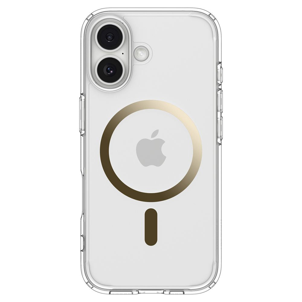 Etui MagSafe dla Apple iPhone 17, Spigen, Ultra Hybrid, Przezroczyste Złoto