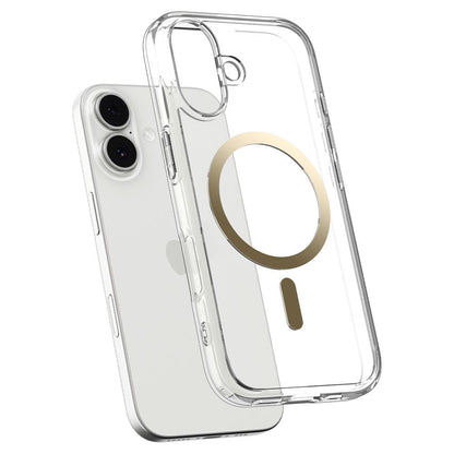 Etui MagSafe dla Apple iPhone 17, Spigen, Ultra Hybrid, Przezroczyste Złoto