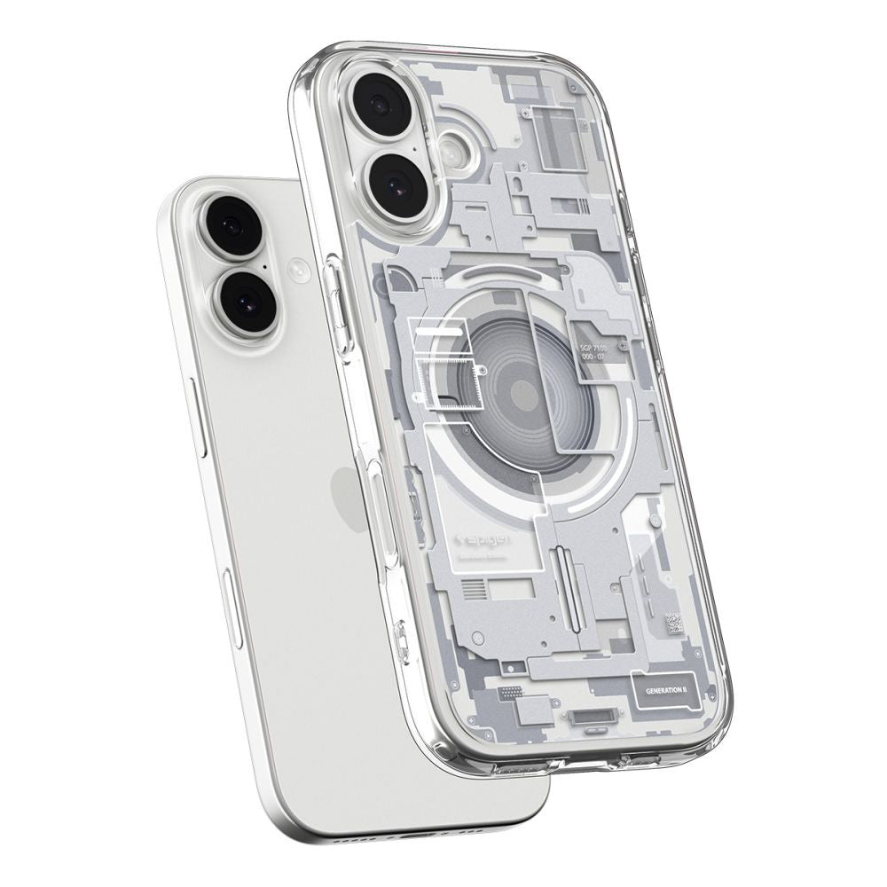 Etui MagSafe dla Apple iPhone 17, Spigen, Ultra Hybrid Zero One, Białe