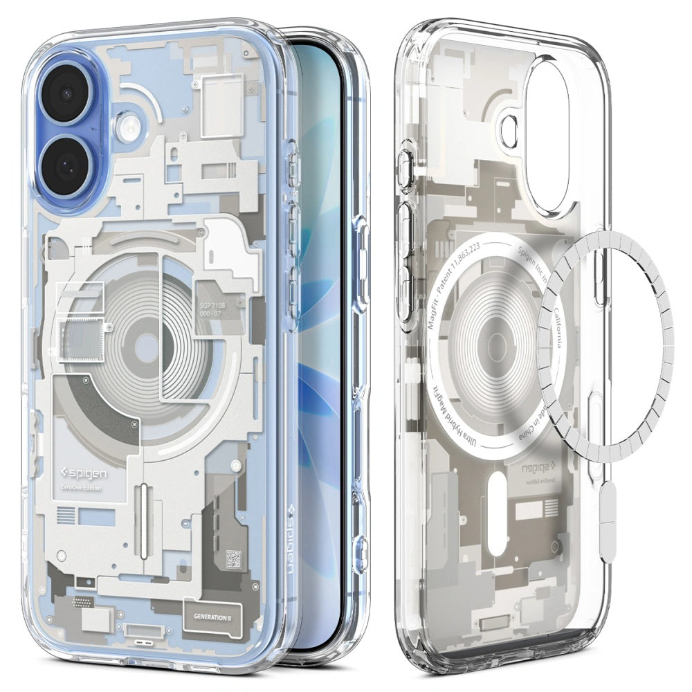 Etui MagSafe dla Apple iPhone 17, Spigen, Ultra Hybrid Zero One, Beżowy