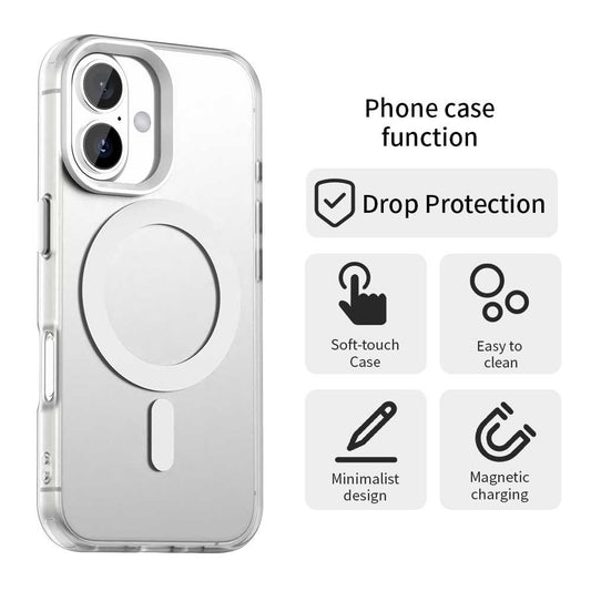 Etui MagSafe dla Apple iPhone 17, Techsuit, CandyCase, Białe