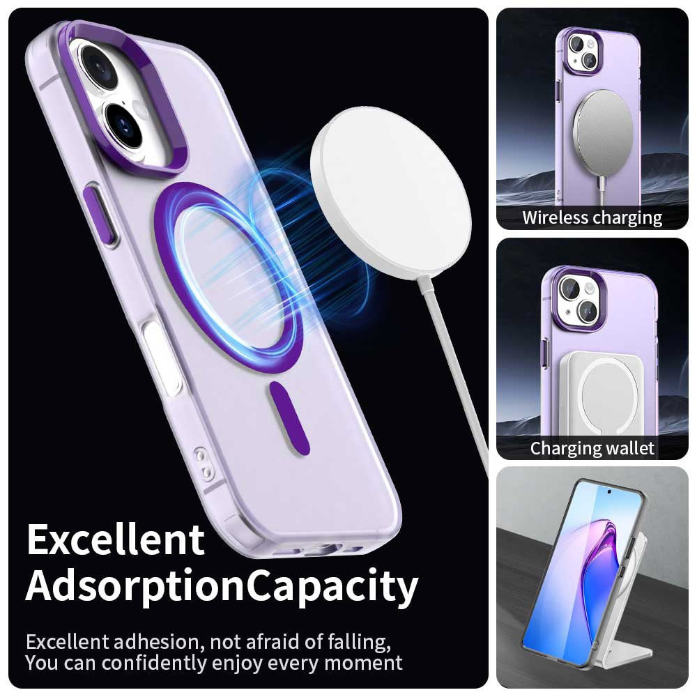 Etui MagSafe dla Apple iPhone 17, Techsuit, CandyCase, Fioletowy