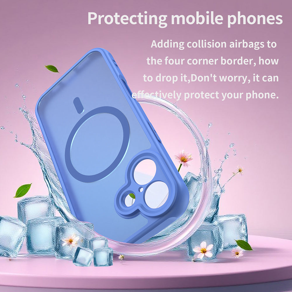 Etui MagSafe dla Apple iPhone 17, Techsuit, HaloFrost II, Niebieskie