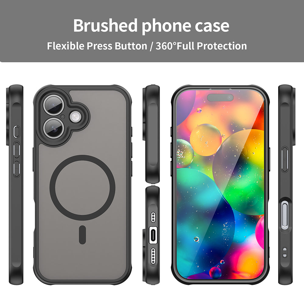 Etui MagSafe dla Apple iPhone 17, Techsuit, HaloFrost II, Czarne