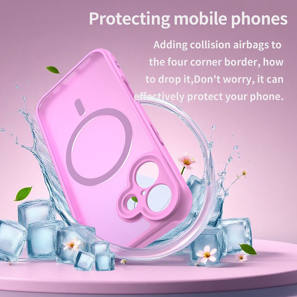 Etui MagSafe dla Apple iPhone 17, Techsuit, HaloFrost II, Różowy