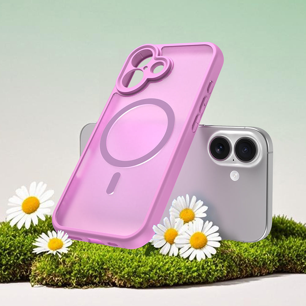 Etui MagSafe dla Apple iPhone 17, Techsuit, HaloFrost II, Różowy