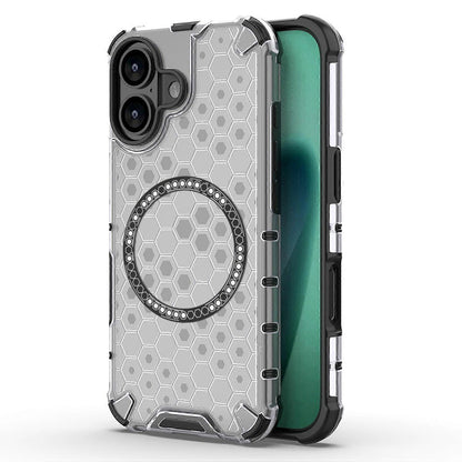 Etui MagSafe dla Apple iPhone 17, Techsuit, HoneyComb Shield, Białe