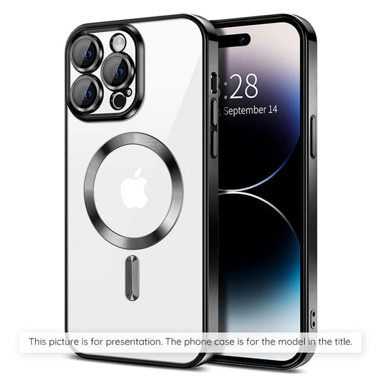 Etui MagSafe dla Apple iPhone 17, Techsuit, Luxury Crystal, Czarne