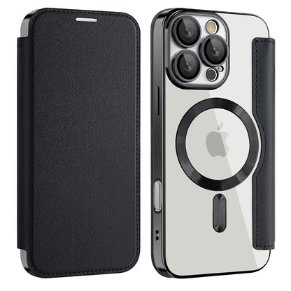 Etui MagSafe dla Apple iPhone 17, Techsuit, SmartMag Book, Czarne