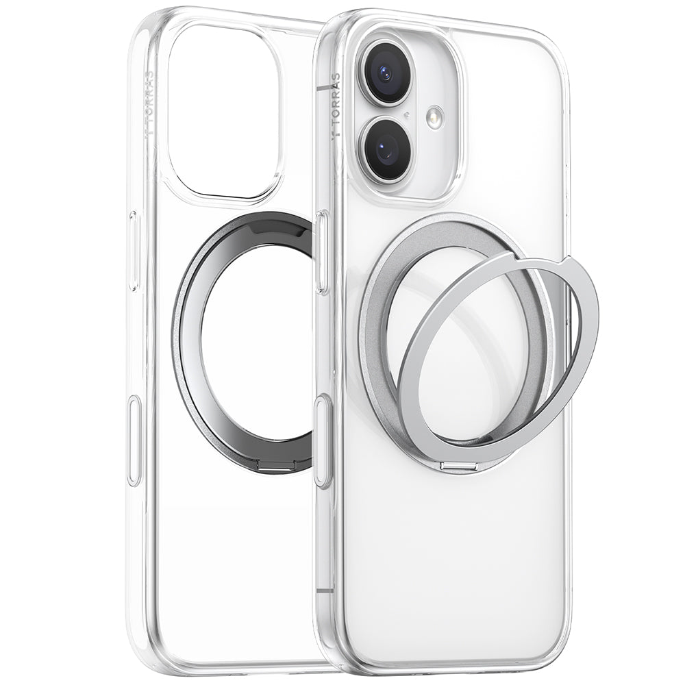 Etui MagSafe dla Apple iPhone 17, Torras, Ostand Pro, Przezroczyste