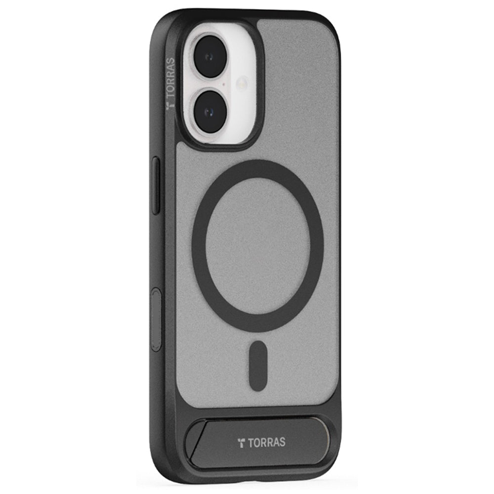 Etui MagSafe dla Apple iPhone 17, Torras, Pstand, Czarne