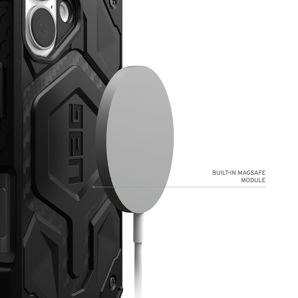Etui MagSafe dla Apple iPhone 17, Urban Armor Gear, Monarch Pro Carbon, Czarne
