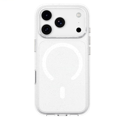 Etui MagSafe do Apple iPhone 18 Pro / 17 Pro, Blueo, Crystal Pro Anti-Drop Glitter, przezroczyste