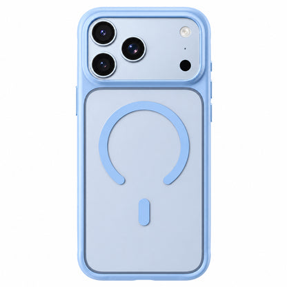 Etui MagSafe do Apple iPhone 18 Pro / 17 Pro, Blueo, przyjazny dla skóry, odporny na upadki, satynowy niebieski