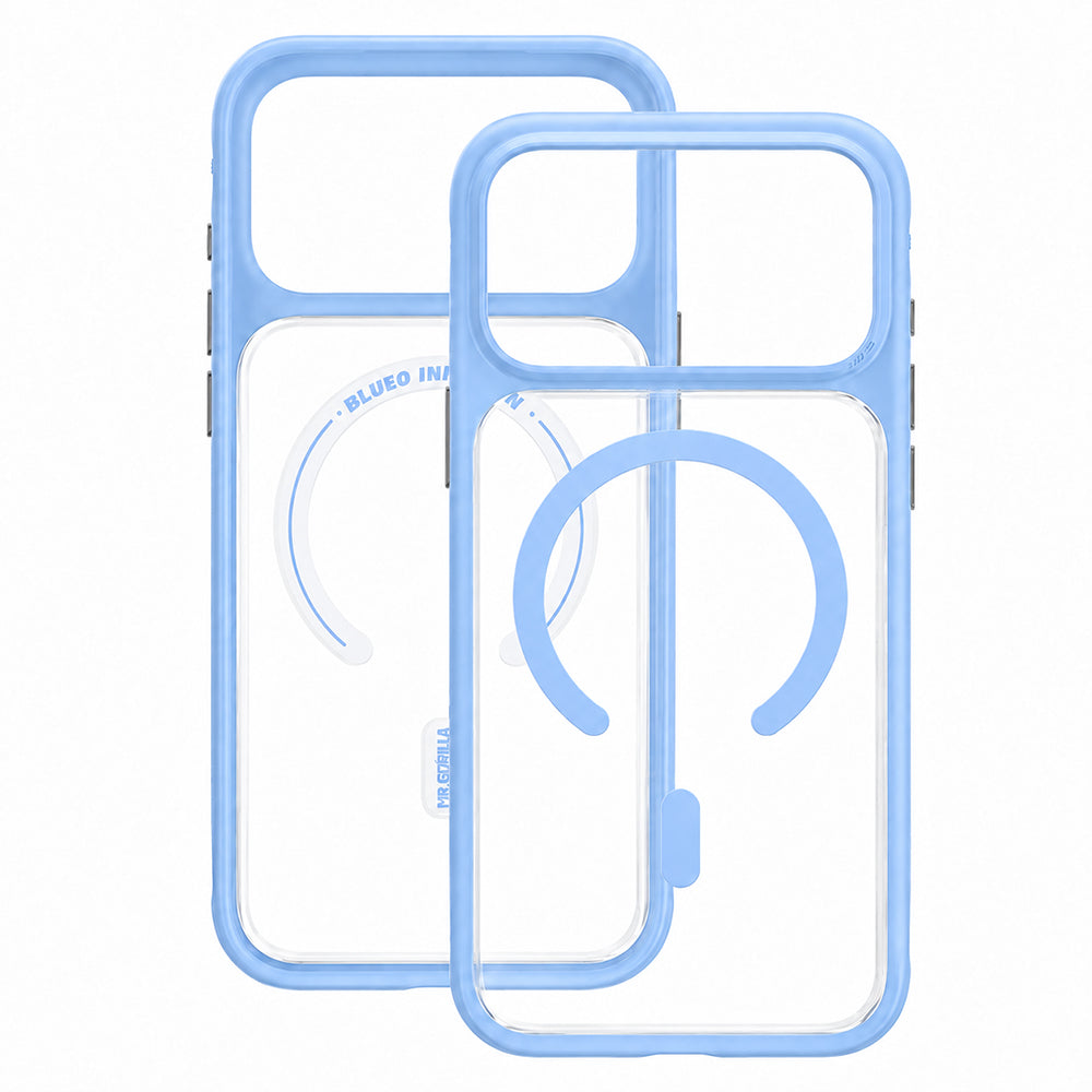 Etui MagSafe do Apple iPhone 18 Pro / 17 Pro, Blueo, przyjazny dla skóry, odporny na upadki, satynowy niebieski