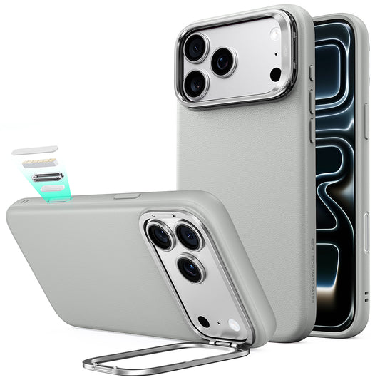 MagSafe Case for Apple iPhone 18 Pro / 17 Pro, ESR, Atelier with Kickstand, Gray