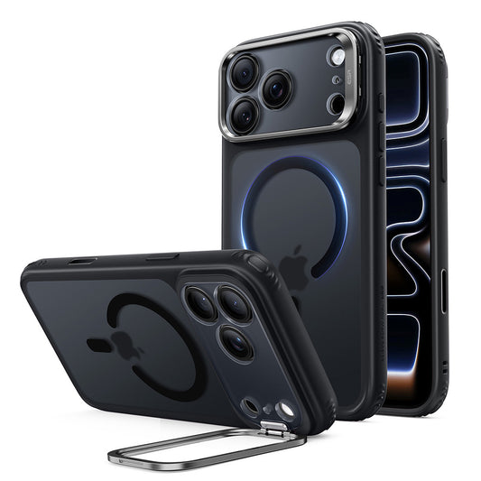 Etui MagSafe do Apple iPhone 18 Pro / 17 Pro, ESR, Classic Hybrid Kickstand, Czarna Satynowa