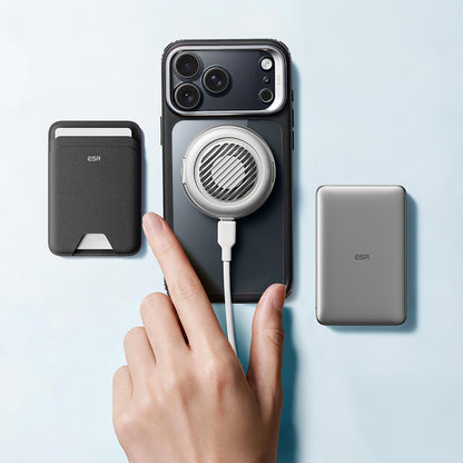 MagSafe Case for Apple iPhone 18 Pro / 17 Pro, ESR, Classic Hybrid Kickstand, Transparent Black