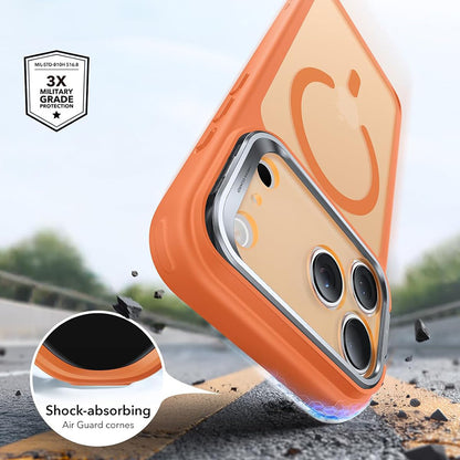 Etui MagSafe do Apple iPhone 18 Pro / 17 Pro, ESR, Classic Hybrid Kickstand, Pomarańczowy Satynowy