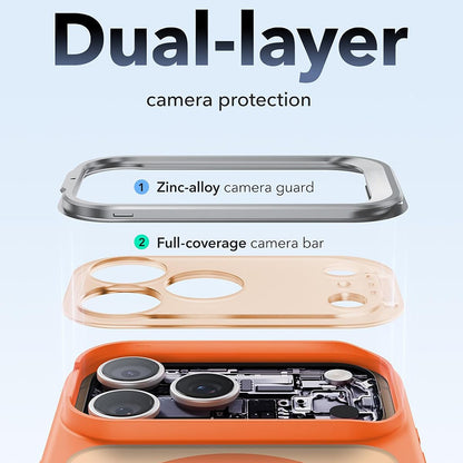 Etui MagSafe do Apple iPhone 18 Pro / 17 Pro, ESR, Classic Hybrid Kickstand, Pomarańczowy Satynowy