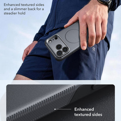 MagSafe Case for Apple iPhone 18 Pro / 17 Pro, ESR, Cyber Armor Kickstand, Gray