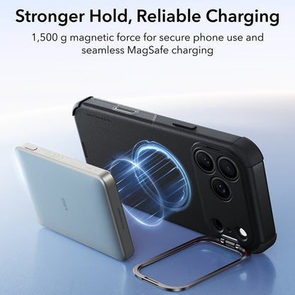 MagSafe Case for Apple iPhone 18 Pro / 17 Pro, ESR, Cyber Armor Kickstand, Black