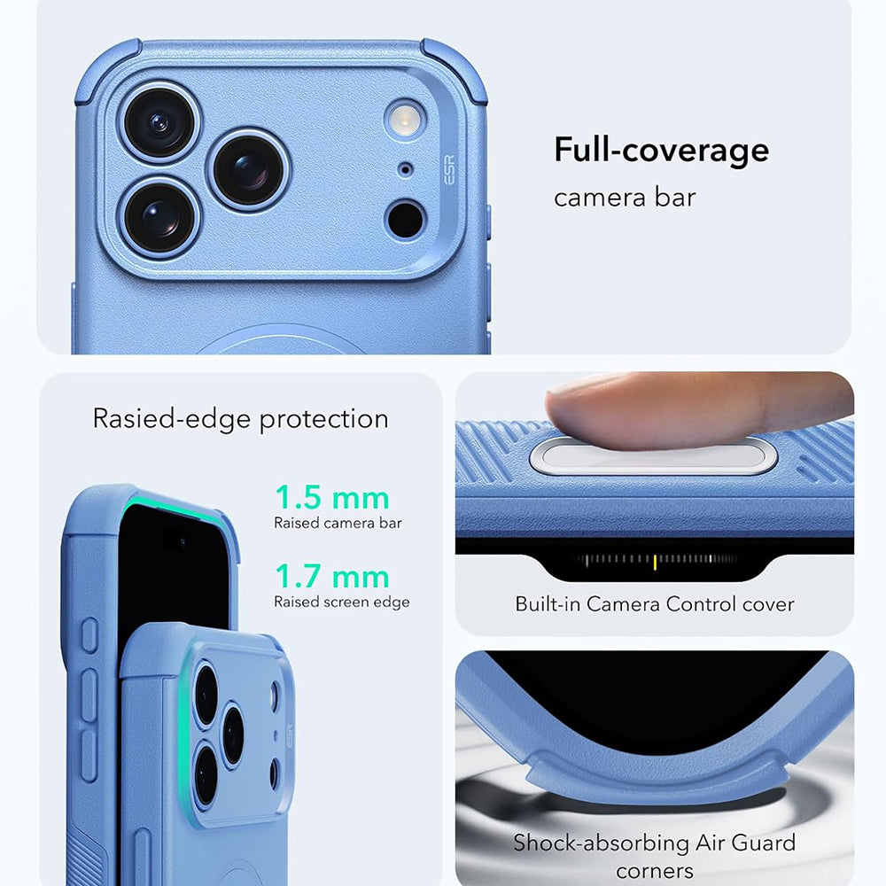 Etui MagSafe dla Apple iPhone 18 Pro / 17 Pro, ESR, Cyber, Bleu