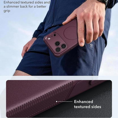 Etui MagSafe do Apple iPhone 18 Pro / 17 Pro, ESR, Cyber, satynowy ciemnowiśniowy
