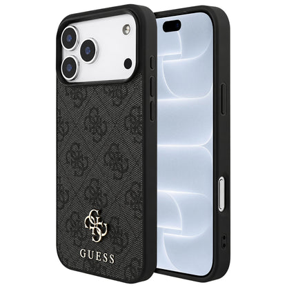 Etui MagSafe do Apple iPhone 18 Pro / 17 Pro, Guess, 4G Small and Classic Logo, czarne