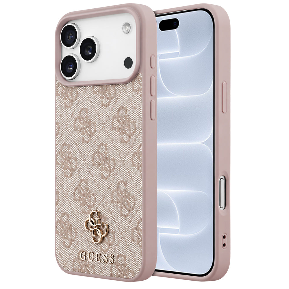 Etui MagSafe do Apple iPhone 18 Pro / 17 Pro, Guess, 4G Small and Classic, Różowe